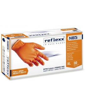 Guanti in NITRILE arancio FULL GRIP Reflexx N85