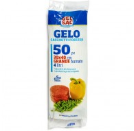 ROTOLO DA 50 SACCHI GELO CM. 30 x 40 IN PE VERGINE