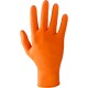 Conf. da 50 guanti in NITRILE Arancio GREASE MONKEY