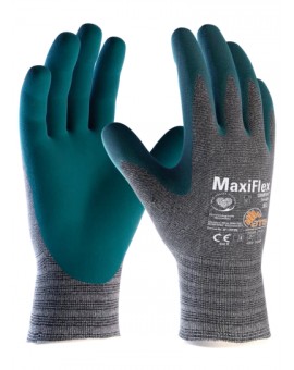 12 paia guanti MaxiFlex Comfort, Palmo rivestito, polso a maglia