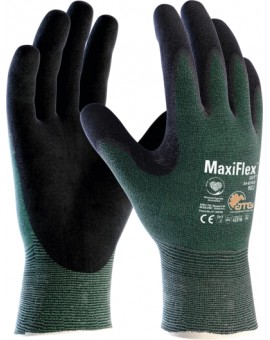 12 paia guanti Anti taglio MaxiFlex Cut, Palmo rivestito, polso a maglia