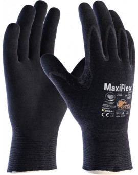 12 paia guanti Anti taglio e anti calore MaxiFlex Cut, Palmo rivestito, polso a maglia