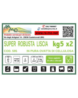 Bobina carta puliunto SUPER ROBUSTA LISCIA