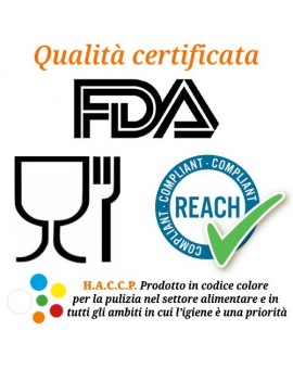 Manico monoblocco Cm. 130. Idonea al contatto con alimenti ( REACH FDA HACCP )