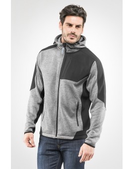 Felpa knitted con cappuccio Full zip DAKOTA