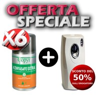 Kit 6 bombolette insetticida Kenyasafe Extra + Erogatore Evolution
