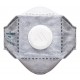 Conf. 10 mascherine EAGLE FFP3 NR D EN149 piatte, pieghevoli al carbonio con valvola