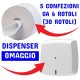 Kit igienica mini jumbo ad estrazione centrale + dispener omaggio