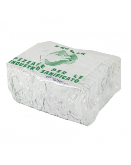 Conf. Da 2 kg. Stracci bianchi per pulizia industriale