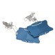 Portabadge detectabile - con catenella - blu Conf. 25 pz.
