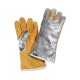 Guanti anticalore in crosta, dorso alluminizzato Cm 35 - 50