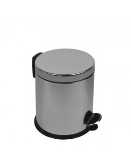 Pattumiera a pedale inox Lt. 5