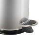Pattumiera a pedale inox Lt. 5