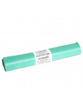 Sacchi bio - 70x100 cm - 110 L - 18 micron - verde - conf. 10 pezzi