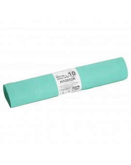 Sacchi bio - 90 x 120 cm - 120 L - 19 micron - verde - conf. 10 pezzi