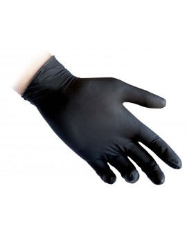 Conf. da 100 Guanti in NITRILE Reflexx 81 NERI senza polvere