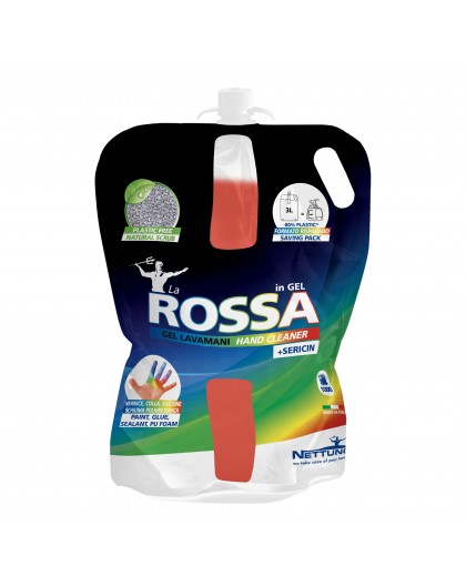 Gel lavamani con microgranuli LA ROSSA IN GEL sacca ric. T-Bag e T-Duck Lt. 3