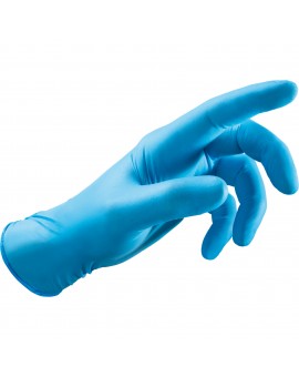 Conf. 100 guanti in NITRILE BLU spessore 0.08 mm senza polvere