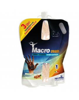 Grema lavamani con microgranuli vegetali MACROCREAM sacca ric. T-Bag Lt. 3