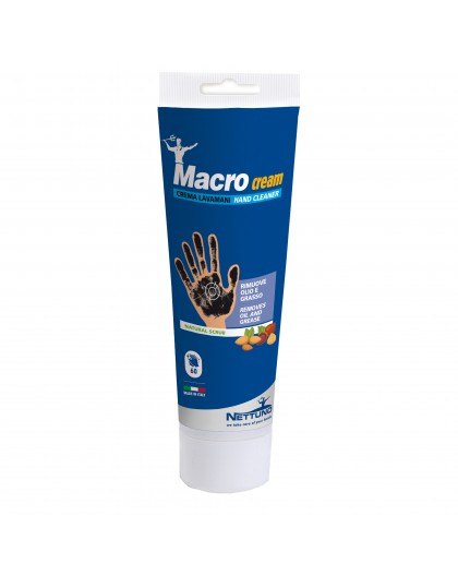 Grema lavamani con microgranuli vegetali MACROCREAM tubetto da 250 ml