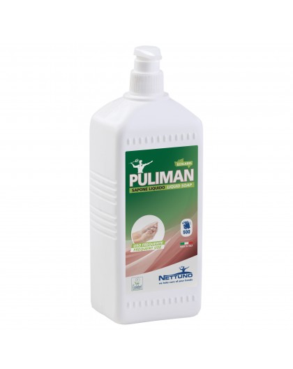 Sapone liquido delicato floreale PULIMAN Ecolabel flacone Lt. 1 Con dosatore