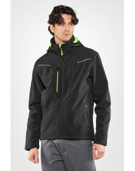Softshell Tramontana impermeabile con cappuccio staccabile