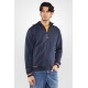 Felpa con cappuccio Run zip intera in cotone e poliestere
