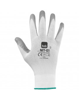Guanto da lavoro NIT-01 in poliestere con palmo nitrile NBR