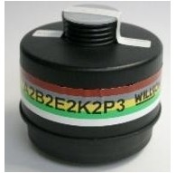 Conf. 5 filtri per maschere con 1 filtro HONEYWELL A2 B2 E2 K2 P3