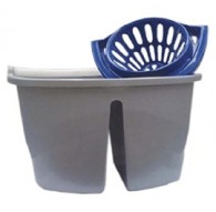 MOCIO Secchio Lt. 16 doppia vasca casalingo con strizzatore