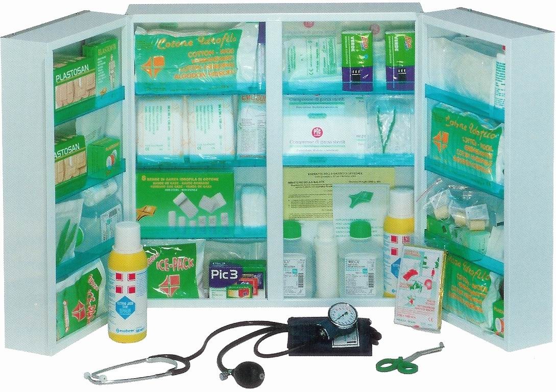 ARMADIETTO PRONTO SOCCORSO PVS 3 ripiani - 2 vani interni bianco cps523 EUR  109,67 - PicClick IT