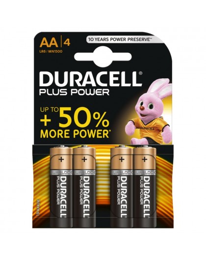 Conf. 4 batterie duracell MN1500 stilo AA