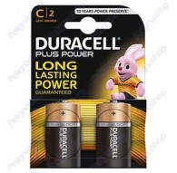 Conf. 2 batterie duracell MN1400 1/2 torcia C