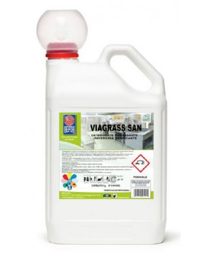 Detergente sgrassante VIAGRASS SAN Lt.5