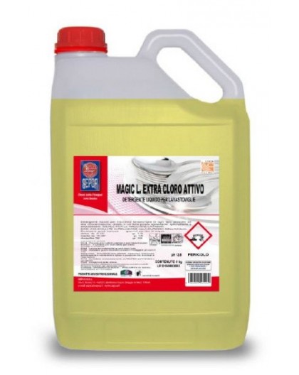 Lavastoviglie liquido MAGIC L.EXTRA CLORO ATTIVO Kg.6