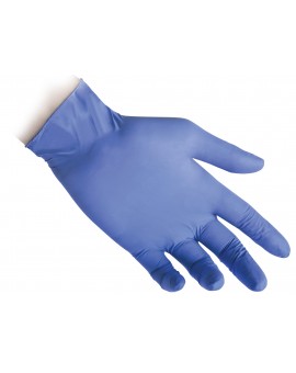 Guanti in NITRILE azzurro senza polvere confezione da 100 pz.