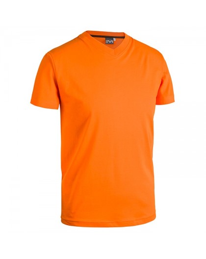 T-Shirt scollo a V V-TEX arancio 