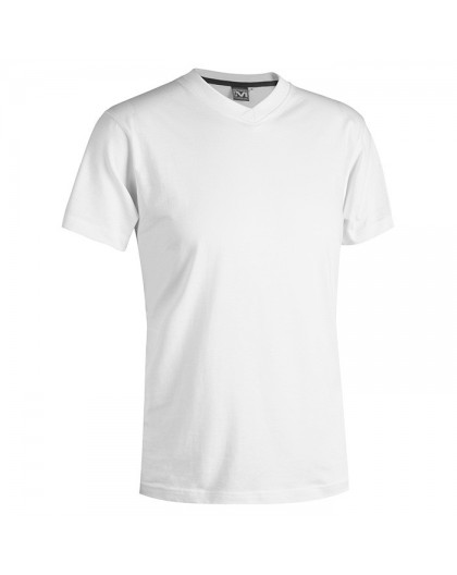 T-Shirt scollo a V V-TEX bianco