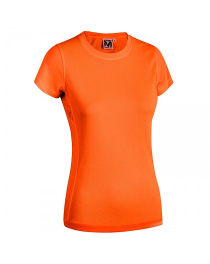 T-shirt girocollo donna CIRCUIT arancio fluo