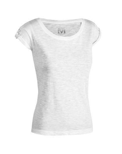 T-Shirt donna scollo profondo SAMANA bianca