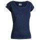 T-Shirt donna scollo profondo SAMANA blu navy