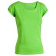 T-Shirt donna scollo profondo SAMANA verde mela