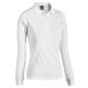 Polo donna manica lunga STAFF bianco