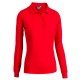 Polo donna manica lunga STAFF rosso