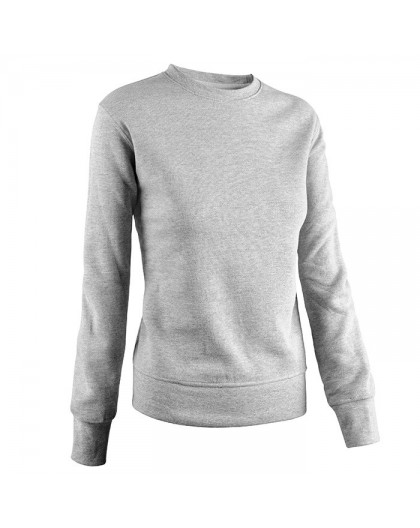 Felpa donna girocollo ROUND grigio melange