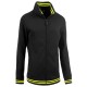 Felpa donna full zip BUTTERFLY BLACK LINE nero/giallo