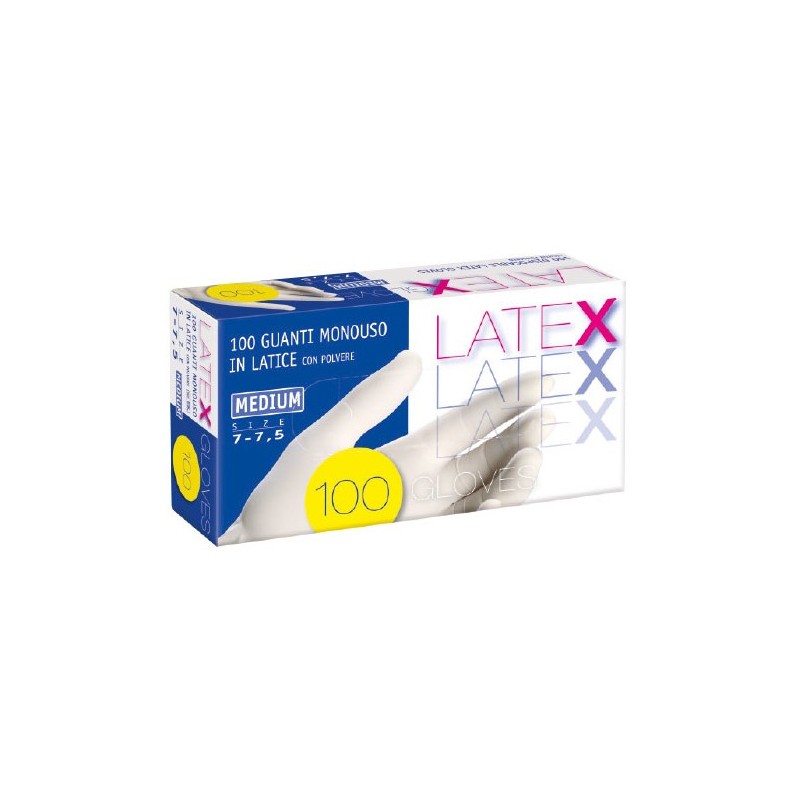 GUANTI IN LATTICE S/POLVERE PALMPRO 523 CRT DA 100PZ MIS.XL