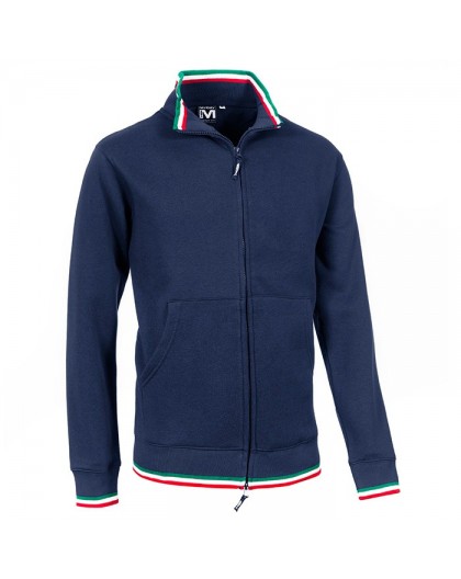 Felpa Full zip JAGGY SPORT blu navy