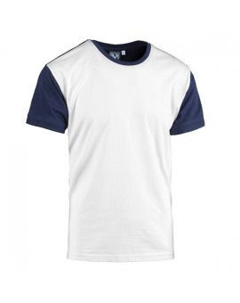 T-Shirt girocollo bicolore COLLEGE 100% cotone